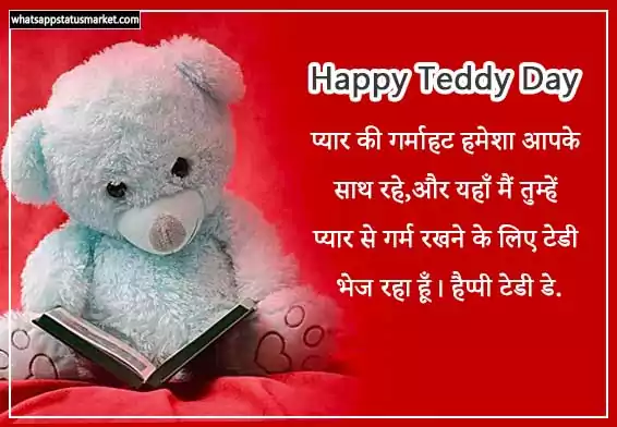 happy teddy day shayari images hindi