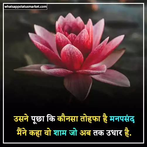 good evening shayari image in hindi