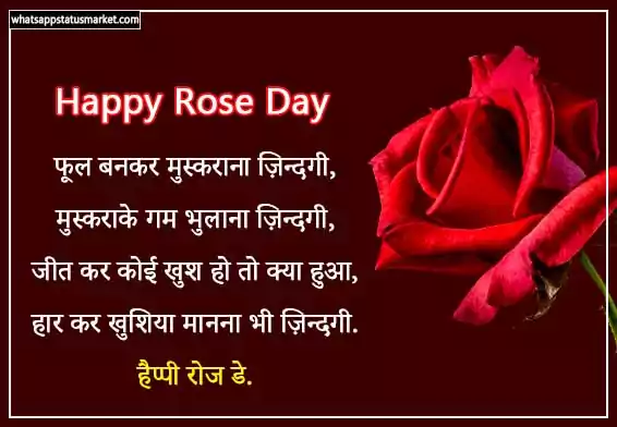 Happy rose day my love images shayari