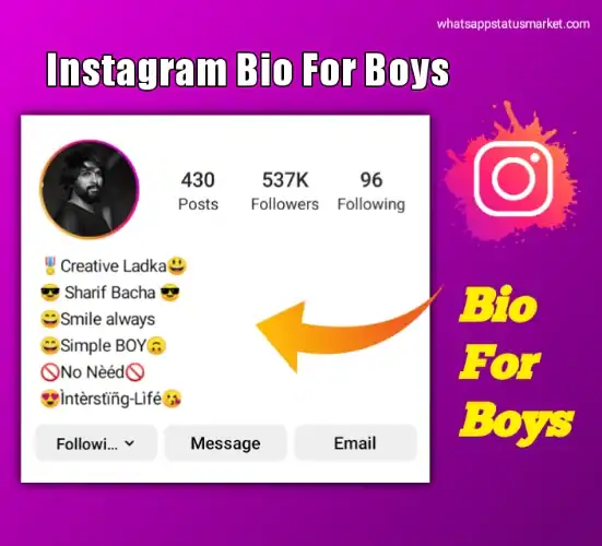 Bio for boys