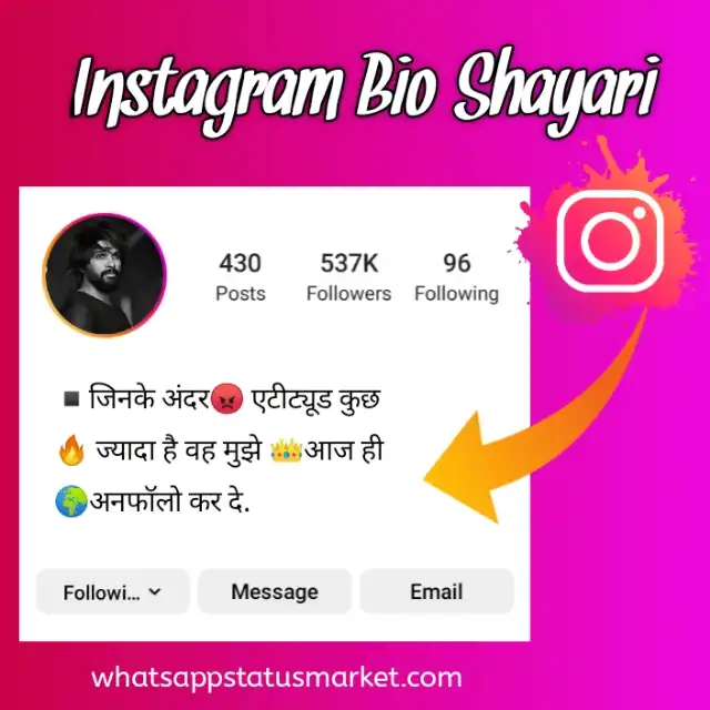 best shayari for instagram bio in hindi